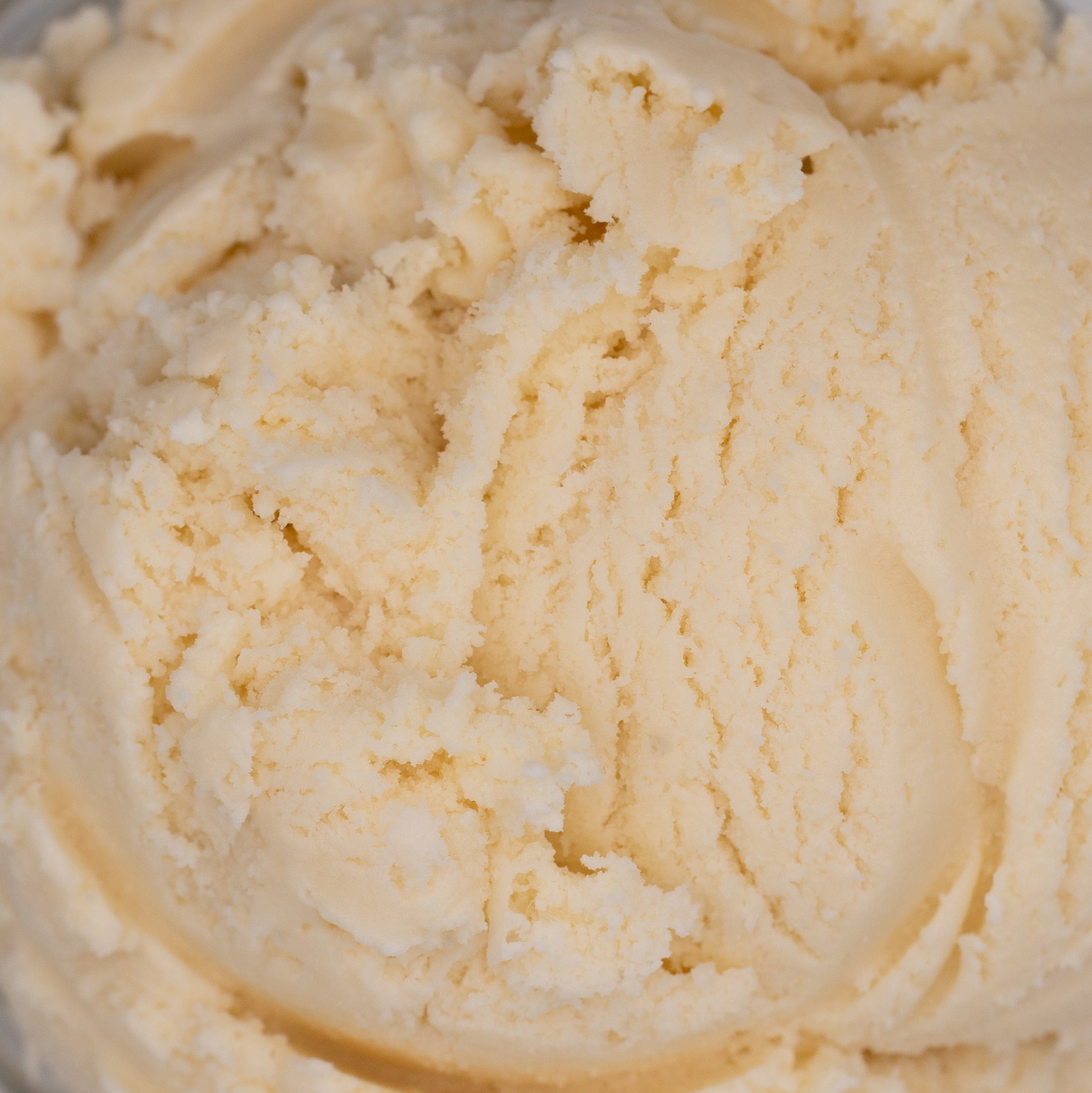 Close-up of creamy vanilla ice cream