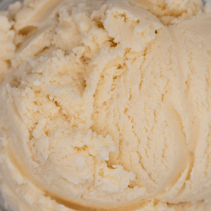Close-up of creamy vanilla ice cream