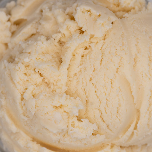 Close-up of creamy vanilla ice cream